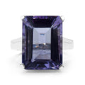 11.47 Carat Genuine Amethyst .925 Sterling Silver Ring by Bids.com