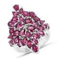 7.52 Carat Genuine Rhodolite .925 Sterling Silver Ring by Bids.com