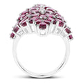 7.52 Carat Genuine Rhodolite .925 Sterling Silver Ring by Bids.com