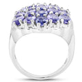 6.27 Carat Genuine Tanzanite .925 Sterling Silver Ring by Bids.com