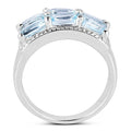 3.60 Carat Genuine Blue Topaz .925 Sterling Silver Ring by Bids.com