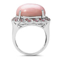 14.59 Carat Genuine Opal & Tourmaline .925 Sterling Silver Ring by Bids.com