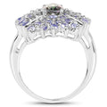 2.86 Carat Genuine Mystic Topaz and Tanzanite .925 Sterling Silver Ring by Bids.com