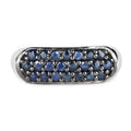 0.99 Carat Genuine Blue Sapphire .925 Sterling Silver Ring by Bids.com