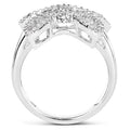 0.58 Carat Genuine White Diamond .925 Sterling Silver Ring by Bids.com