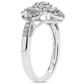 0.63 Carat Genuine White Diamond & Yellow Diamond .925 Sterling Silver Ring by Bids.com