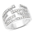 0.60 Carat Genuine White Diamond .925 Sterling Silver Ring by Bids.com