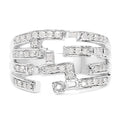 0.60 Carat Genuine White Diamond .925 Sterling Silver Ring by Bids.com