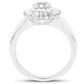 0.75 Carat Genuine White Diamond .925 Sterling Silver Ring by Bids.com