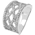 0.92 Carat Genuine White Diamond .925 Sterling Silver Ring by Bids.com