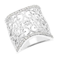 0.25 Carat Genuine White Diamond .925 Sterling Silver Ring by Bids.com