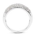 0.96 Carat Genuine White Diamond .925 Sterling Silver Ring by Bids.com