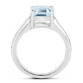 2.64 Carat Genuine Blue Topaz and White Topaz .925 Sterling Silver Ring by Bids.com