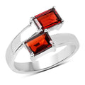 2.40 Carat Genuine Garnet .925 Sterling Silver Ring by Bids.com