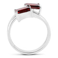 2.40 Carat Genuine Garnet .925 Sterling Silver Ring by Bids.com