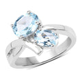 2.55 Carat Genuine Blue Topaz .925 Sterling Silver Ring by Bids.com