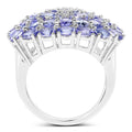 5.93 Carat Genuine Tanzanite .925 Sterling Silver Ring by Bids.com