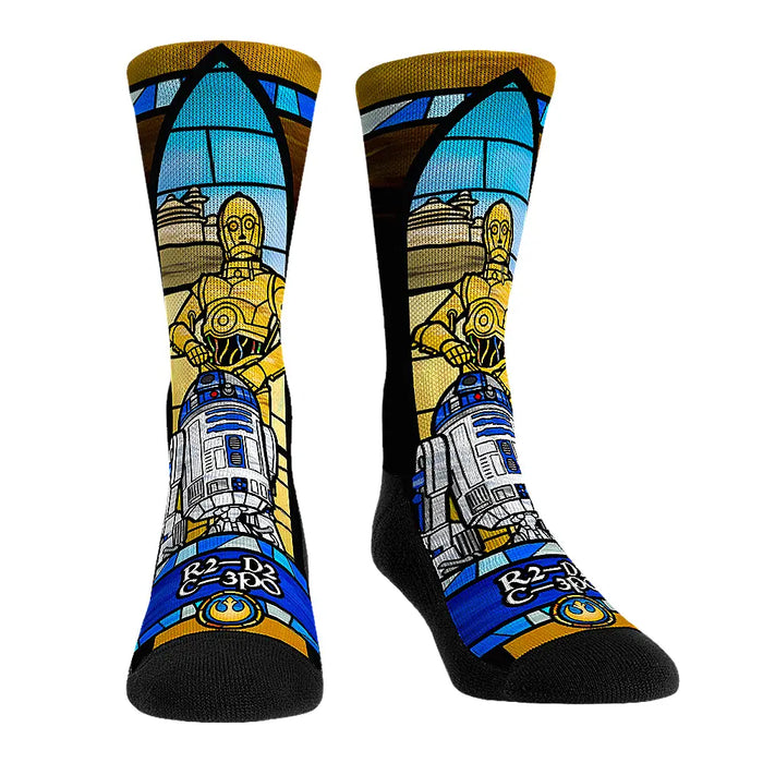 R2-D2 & C-3PO - Stained Glass by Rock 'Em Socks