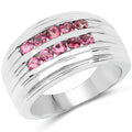 1.00 Carat Genuine Pink Tourmaline .925 Sterling Silver Ring by Bids.com