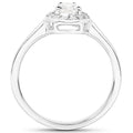 14K White Gold 0.64 Carat Genuine White Diamond Ring by Bids.com