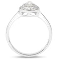 14K White Gold 0.70 Carat Genuine White Diamond Ring by Bids.com