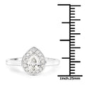 14K White Gold 0.64 Carat Genuine White Diamond Ring by Bids.com