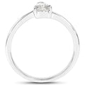 14K White Gold 0.50 Carat Genuine White Diamond Ring by Bids.com