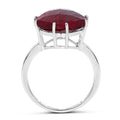 8.20 Carat Dyed Ruby .925 Sterling Silver Ring by Bids.com