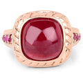 9.14 Carat Glass Filled Ruby and Ruby .925 Sterling Silver Ring by Bids.com