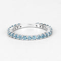 0.94 Carat Genuine Swiss Blue Topaz .925 Sterling Silver Ring by Bids.com