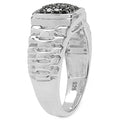 0.22 Carat Genuine Black Diamond .925 Sterling Silver Ring by Bids.com