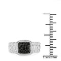 0.22 Carat Genuine Black Diamond .925 Sterling Silver Ring by Bids.com