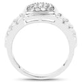 0.25 Carat Genuine White Diamond .925 Sterling Silver Ring by Bids.com