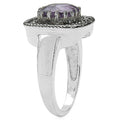 2.53 Carat Genuine Amethyst & Tanzanite .925 Sterling Silver Ring by Bids.com