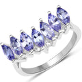 1.68 Carat Genuine Tanzanite .925 Sterling Silver Ring by Bids.com