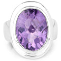 9.01 Carat Genuine Amethyst .925 Sterling Silver Ring by Bids.com
