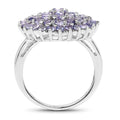 2.52 Carat Genuine Tanzanite .925 Sterling Silver Ring by Bids.com