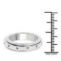 0.14 Carat Genuine Blue Diamond .925 Sterling Silver Ring by Bids.com
