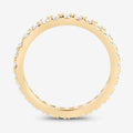 1 ct Round Lab Grown Diamond Prong 14K Yellow Gold Eternity Band Ring by Fine Color Jewels