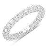 1.50ct Round Lab Grown Diamond Prong 14K White Gold Eternity Band Ring