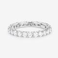 1.50ct Round Lab Grown Diamond Prong 14K White Gold Eternity Band Ring by Fine Color Jewels