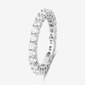 1.50ct Round Lab Grown Diamond Prong 14K White Gold Eternity Band Ring by Fine Color Jewels