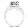 4.75 Carat Genuine Mystic Topaz .925 Sterling Silver Ring by Bids.com