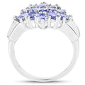 2.45 Carat Genuine Tanzanite .925 Sterling Silver Ring by Bids.com