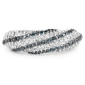 1.25 Carat Genuine Blue Diamond & White Diamond .925 Sterling Silver Ring by Bids.com
