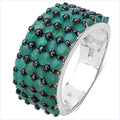 2.99 Carat Genuine Emerald .925 Sterling Silver Ring by Bids.com