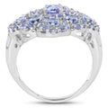 3.31 Carat Genuine Tanzanite .925 Sterling Silver Ring by Bids.com