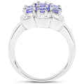 1.19 Carat Genuine Tanzanite .925 Sterling Silver Ring by Bids.com