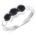 1.22 Carat Genuine Black Diamond .925 Sterling Silver Ring by Bids.com