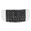 0.43 Carat Genuine Black Diamond .925 Sterling Silver Ring by Bids.com